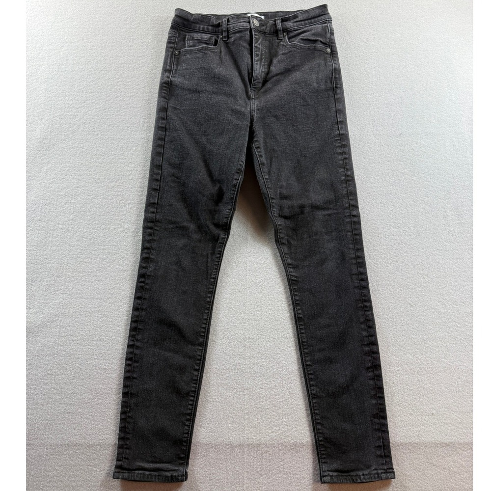 LOFT The Skinny Jeans Women 8/29 Black High Rise Denim 29x27